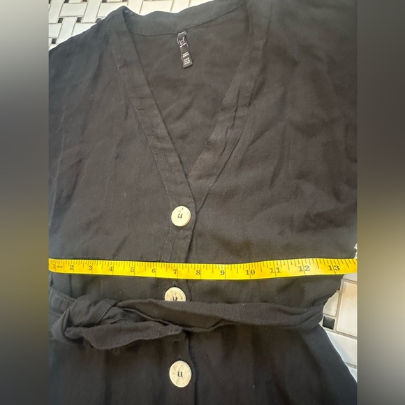 Zara Black V-Neck Dress - Picture 7 of 7